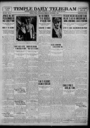 Temple Daily Telegram (Temple, Tex.), Vol. 14, No. 14, Ed. 1 Wednesday, December 1, 1920