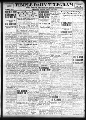 Temple Daily Telegram (Temple, Tex.), Vol. 12, No. 148, Ed. 1 Wednesday, April 16, 1919