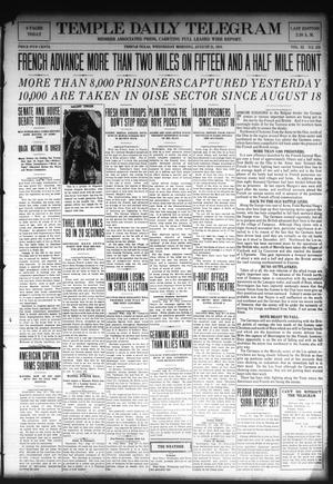 Temple Daily Telegram (Temple, Tex.), Vol. 11, No. 275, Ed. 1 Wednesday, August 21, 1918