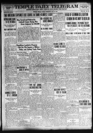 Temple Daily Telegram (Temple, Tex.), Vol. 12, No. 180, Ed. 1 Sunday, May 18, 1919