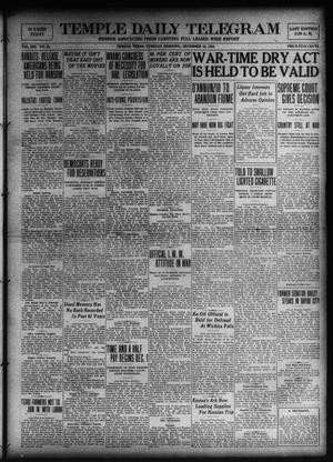 Temple Daily Telegram (Temple, Tex.), Vol. 13, No. 28, Ed. 1 Tuesday, December 16, 1919