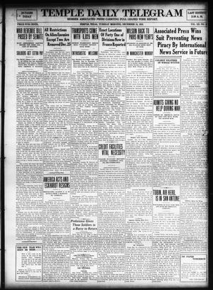 Temple Daily Telegram (Temple, Tex.), Vol. 12, No. 36, Ed. 1 Tuesday, December 24, 1918