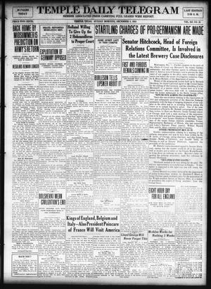Temple Daily Telegram (Temple, Tex.), Vol. 12, No. 20, Ed. 1 Sunday, December 8, 1918