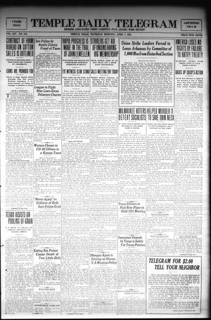 Temple Daily Telegram (Temple, Tex.), Vol. 14, No. 140, Ed. 1 Thursday, April 7, 1921