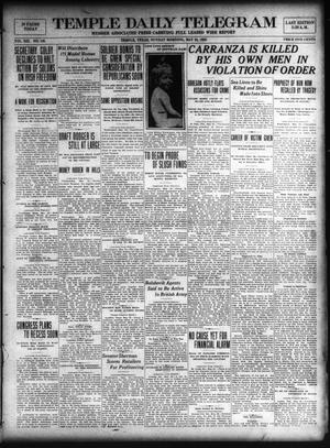 Temple Daily Telegram (Temple, Tex.), Vol. 13, No. 186, Ed. 1 Sunday, May 23, 1920