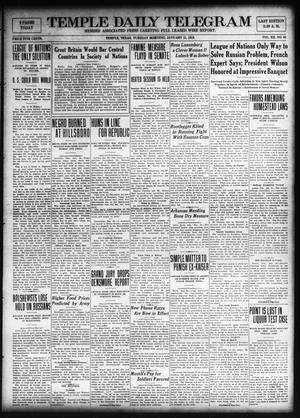 Temple Daily Telegram (Temple, Tex.), Vol. 12, No. 63, Ed. 1 Tuesday, January 21, 1919