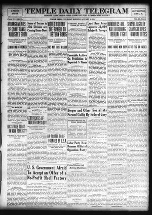 Temple Daily Telegram (Temple, Tex.), Vol. 12, No. 51, Ed. 1 Thursday, January 9, 1919