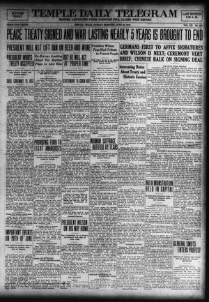 Temple Daily Telegram (Temple, Tex.), Vol. 12, No. 222, Ed. 1 Sunday, June 29, 1919