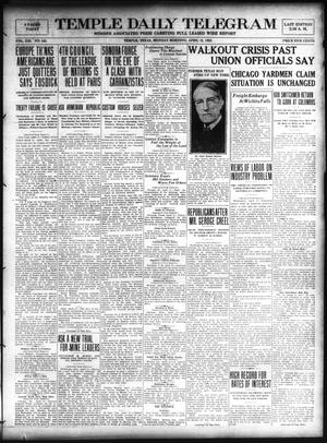 Temple Daily Telegram (Temple, Tex.), Vol. 13, No. 145, Ed. 1 Monday, April 12, 1920