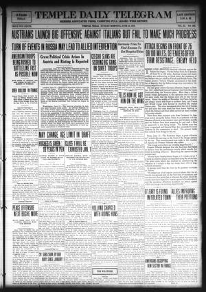 Temple Daily Telegram (Temple, Tex.), Vol. 11, No. 209, Ed. 1 Sunday, June 16, 1918