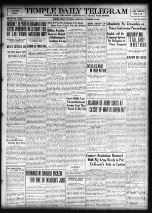 Temple Daily Telegram (Temple, Tex.), Vol. 12, No. 10, Ed. 1 Thursday, November 28, 1918