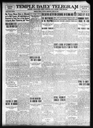 Temple Daily Telegram (Temple, Tex.), Vol. 12, No. 152, Ed. 1 Sunday, April 20, 1919