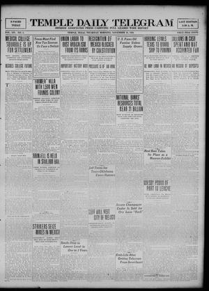 Temple Daily Telegram (Temple, Tex.), Vol. 14, No. 1, Ed. 1 Thursday, November 18, 1920