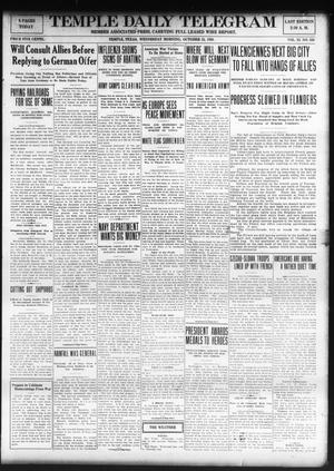 Temple Daily Telegram (Temple, Tex.), Vol. 11, No. 338, Ed. 1 Wednesday, October 23, 1918