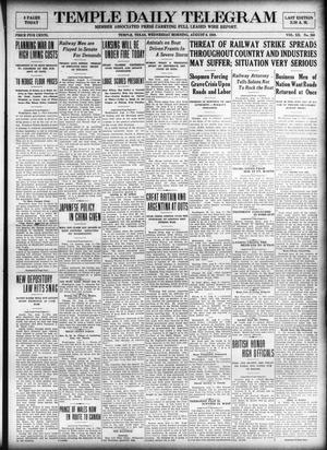 Temple Daily Telegram (Temple, Tex.), Vol. 12, No. 260, Ed. 1 Wednesday, August 6, 1919