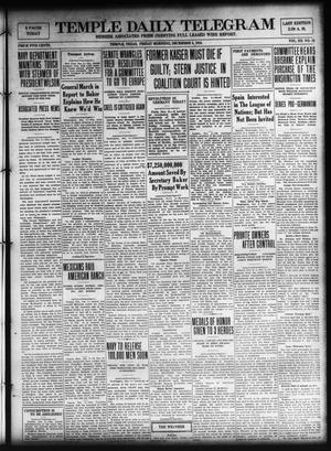 Temple Daily Telegram (Temple, Tex.), Vol. 12, No. 18, Ed. 1 Friday, December 6, 1918