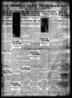 Temple Daily Telegram (Temple, Tex.), Vol. 13, No. 277, Ed. 1 Sunday, August 22, 1920