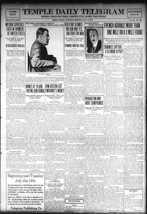 Temple Daily Telegram (Temple, Tex.), Vol. 11, No. 236, Ed. 1 Saturday, July 13, 1918