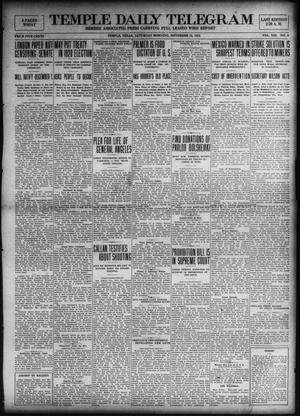 Temple Daily Telegram (Temple, Tex.), Vol. 13, No. 4, Ed. 1 Saturday, November 22, 1919