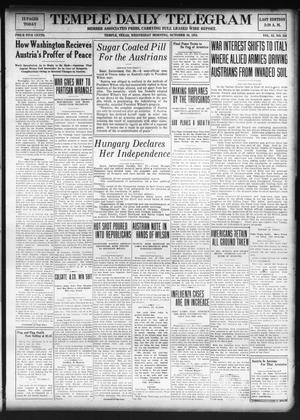 Temple Daily Telegram (Temple, Tex.), Vol. 11, No. 345, Ed. 1 Wednesday, October 30, 1918