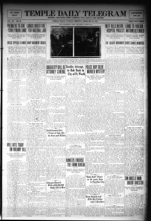 Temple Daily Telegram (Temple, Tex.), Vol. 14, No. 96, Ed. 1 Tuesday, February 22, 1921
