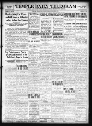 Temple Daily Telegram (Temple, Tex.), Vol. 12, No. 11, Ed. 1 Friday, November 29, 1918