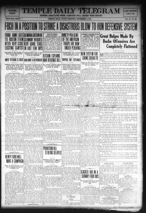 Temple Daily Telegram (Temple, Tex.), Vol. 11, No. 293, Ed. 1 Sunday, September 8, 1918