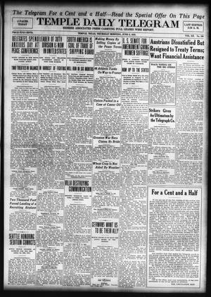 Temple Daily Telegram (Temple, Tex.), Vol. 12, No. 198, Ed. 1 Thursday, June 5, 1919