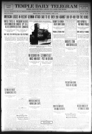 Temple Daily Telegram (Temple, Tex.), Vol. 11, No. 155, Ed. 1 Tuesday, April 23, 1918