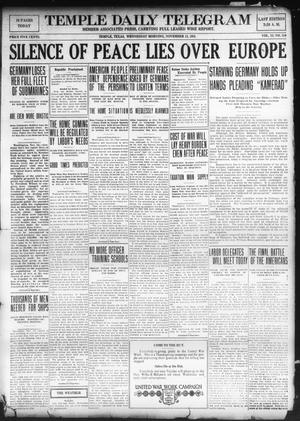 Temple Daily Telegram (Temple, Tex.), Vol. 11, No. 359, Ed. 1 Wednesday, November 13, 1918