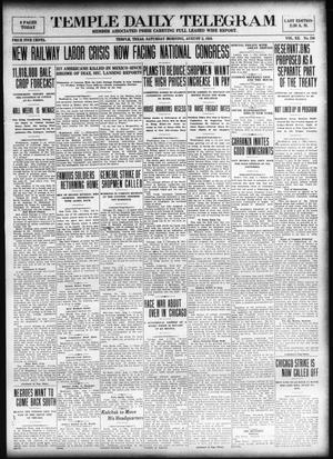 Temple Daily Telegram (Temple, Tex.), Vol. 12, No. 256, Ed. 1 Saturday, August 2, 1919