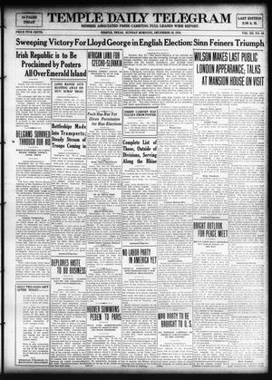 Temple Daily Telegram (Temple, Tex.), Vol. 12, No. 40, Ed. 1 Sunday, December 29, 1918