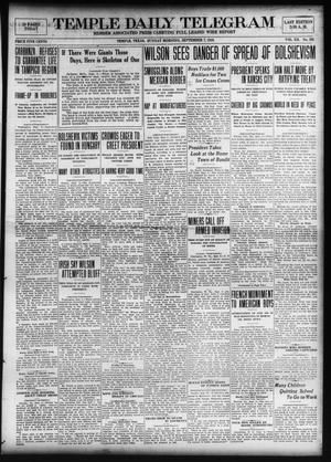 Primary view of object titled 'Temple Daily Telegram (Temple, Tex.), Vol. 12, No. 292, Ed. 1 Sunday, September 7, 1919'.
