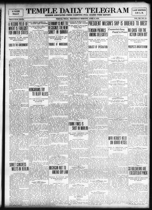 Temple Daily Telegram (Temple, Tex.), Vol. 12, No. 141, Ed. 1 Wednesday, April 9, 1919