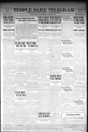 Temple Daily Telegram (Temple, Tex.), Vol. 14, No. 52, Ed. 1 Sunday, January 9, 1921