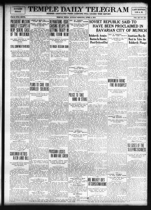 Temple Daily Telegram (Temple, Tex.), Vol. 12, No. 138, Ed. 1 Sunday, April 6, 1919