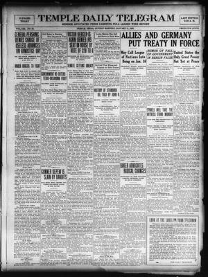 Temple Daily Telegram (Temple, Tex.), Vol. 13, No. 53, Ed. 1 Sunday, January 11, 1920