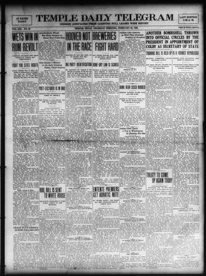 Temple Daily Telegram (Temple, Tex.), Vol. 13, No. 99, Ed. 1 Thursday, February 26, 1920