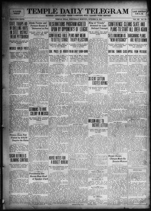 Temple Daily Telegram (Temple, Tex.), Vol. 12, No. 337, Ed. 1 Wednesday, October 22, 1919