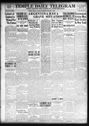 Temple Daily Telegram (Temple, Tex.), Vol. 12, No. 53, Ed. 1 Saturday, January 11, 1919