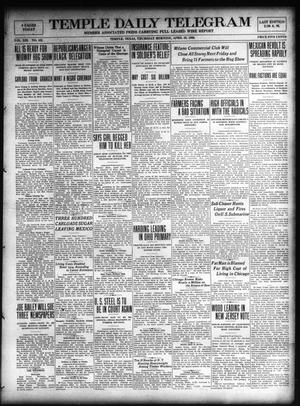 Temple Daily Telegram (Temple, Tex.), Vol. 13, No. 162, Ed. 1 Thursday, April 29, 1920