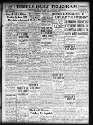 Temple Daily Telegram (Temple, Tex.), Vol. 12, No. 15, Ed. 1 Tuesday, December 3, 1918