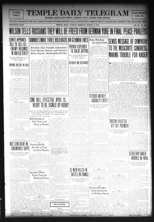 Temple Daily Telegram (Temple, Tex.), Vol. 11, No. 113, Ed. 1 Tuesday, March 12, 1918