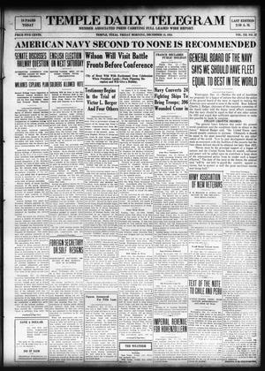 Temple Daily Telegram (Temple, Tex.), Vol. 12, No. 25, Ed. 1 Friday, December 13, 1918