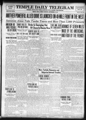 Temple Daily Telegram (Temple, Tex.), Vol. 11, No. 312, Ed. 1 Friday, September 27, 1918