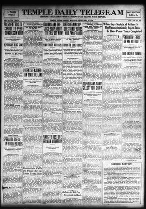 Temple Daily Telegram (Temple, Tex.), Vol. 12, No. 101, Ed. 1 Friday, February 28, 1919