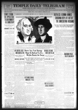 Temple Daily Telegram (Temple, Tex.), Vol. 11, No. 95, Ed. 1 Friday, February 22, 1918