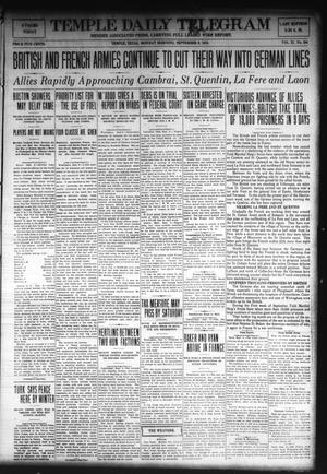 Temple Daily Telegram (Temple, Tex.), Vol. 11, No. 294, Ed. 1 Monday, September 9, 1918