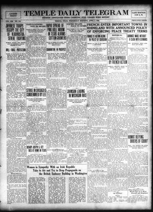Temple Daily Telegram (Temple, Tex.), Vol. 13, No. 140, Ed. 1 Wednesday, April 7, 1920