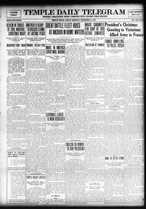 Temple Daily Telegram (Temple, Tex.), Vol. 12, No. 38, Ed. 1 Friday, December 27, 1918